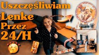 USZCZĘŚLIWIAM LENĘ PRZEZ CAŁY DZIEŃ! | ZROBIŁAM TORT Z TEAM X | 