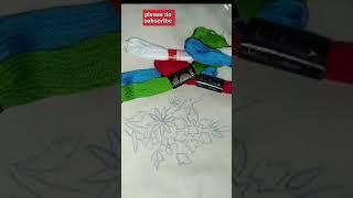 #gorgeous  embroidery design #youtube short #diy #ateeya attractive corner