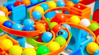 ASMR can fall asleep listening to the sound of raining marbles Marble Run Race ASMR