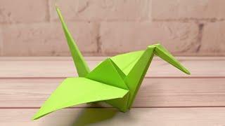 HOW TO MAKE EASY CRANE ORIGAMI?PAPER CRANE