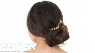 How to Create a Glamorous Jeweled Chignon for Your Wedding