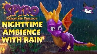 Spyro Reignited Trilogy Nighttime Ambience with Rain for Study, Sleep, and Relaxation