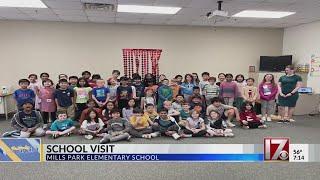 CBS 17 Rachel Duensing visits Mills Park Elementary School in Cary