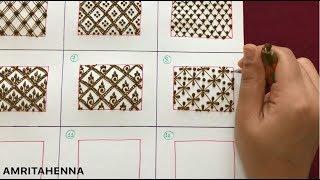 HENNA MEHNDI ONLINE CLASS - TYPES OF GRID/NETTING PATTERNS | PRO LEVEL MEHENDI LEARNING TUTORIAL