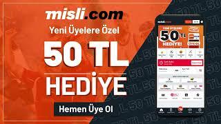 “Misli.com’a Yeni Üye Olan Herkese 50 TL Hediye!”