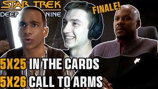 SEASON 5 FINALE! STAR TREK DS9 5x25/5x26 In the Cards + Call to Arms REACTION!!