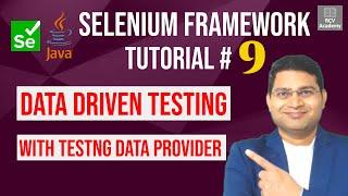 Selenium Framework Tutorial #9 - Data Driven Testing with TestNG DataProvider