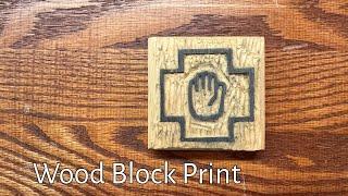 Wood-cut Block Print | Hand Tool Woodworking