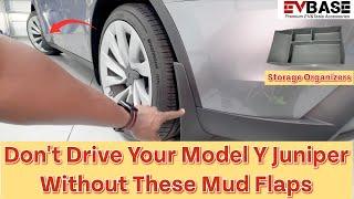 Avoid Road Debris Damage and Install This Tesla Model Y Juniper Mud Flaps