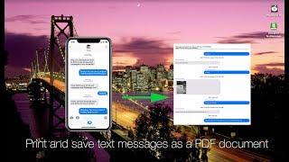 How to Print Text Messages from iPhone