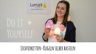 DIY – Lichterkette mit Kugeln selber basteln