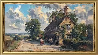 Vintage Farmhouse Painting | Frame TV Art Screensaver for TV Wallpaper