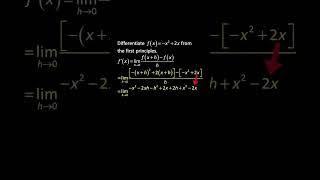  The First Principles Differentiation | Derivative from The First Principles