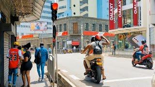 Walking around capital city, Mauritius