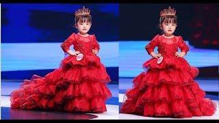 Princess / Birthday / Party / Wedding Long Gown Dresses for Girls  ( kids fashion show )