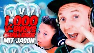 1000Vbucks Challenge mit meinem Sohn, WIRD ER SIE BEKOMMEN?!