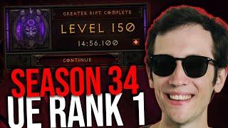 Diablo 3 - Rank 1 Demon Hunter Season 34 GR 150 Run