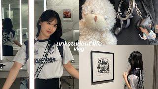 UNI VLOG‍ Studying on campus, uni student life, museum date, grocery shopping