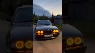 Установка ангельских глазок на БМВ Е34 #automobile #drift #bmw #e34 #shorts #short