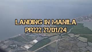 Landing in Manila PR222-21/01/24