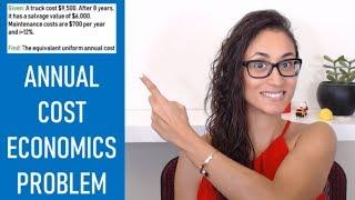 FE Exam Eng. Economics - Equivalent Uniform Annual Cost (A)