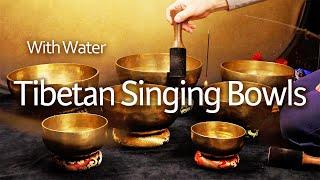 Tibetan Singing Bowls With Water, Pure Positive Vibes, Raise Positive Energy, Boost Your Aura