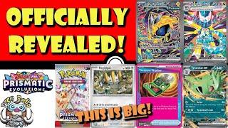 BIG New Cards Officially Revealed from Prismatic Evolutions! Secret Rares! (Pokémon TCG News)