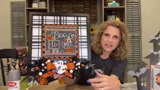 Flosstube #5 - Halloween stitching and Halloween novelty backers.