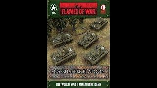 Unboxing & Assembled - Flames Of War M24 Chaffee Platoon by Battlefront Miniatures (Fow)