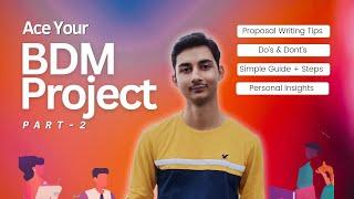 BDM Capstone Project: Proposal Writing Guidelines & Tips | IITM BS Degree