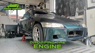 Electric Honda Beat Conversion - Episode 11 - Dropping the Engine