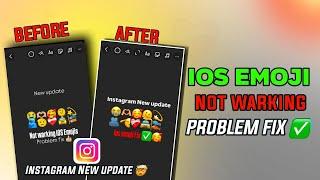 iOS Emojis Instagram Not Warking ||Instagram not working iOS Emoji in Zfont| ios emoji apply problem