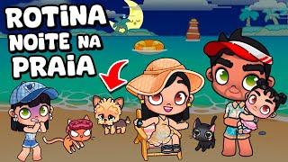 ROTINA NOITE NA PRAIA | AVATAR WORLD ROTINAS E HISTÓRIAS