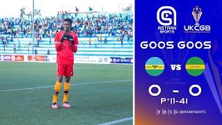 Goos:Goos: Wadajir 0-0 Kaaraan.P*(1-4) .Tartanka Kubbadda cagta degmooyinka G.Banaadir & D.Balcad.