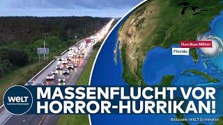 FLORIDA: Hurricane Milton is heading for the US coast! Mass exodus from the worst storm in 100 years