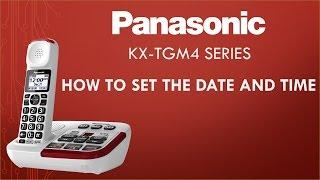 Panasonic - Telephones - KX-TGM470 - How to Set the date and time. See list of models below.