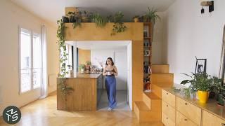 Storage-Packed Small Paris Apartment with Clever Mezzanine, 33sqm/355sqft