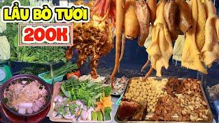 Lẩu Bò 200K Tự Tin Bò Tươi Thịt Thơm Mềm Ở Bờ Kè Q3