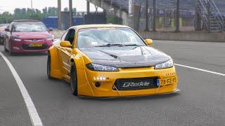 JDM Cars Rolling in JAPFEST 2024 | New 400Z, Widebody Silvia, Supra, R34 GTR, Chaser, ...