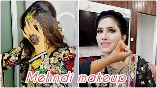 Mehndi makeup look + Mehndi night vlog | Makeup by Salon at home