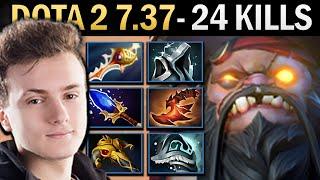 Pudge Gameplay Miracle with Rapier and 24 Kills - Dota 2 7.37