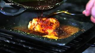 Receta de Bacalao con Samfaina a la brasa / Recipe Cod fish with sanfaina sauce - Josper Grill