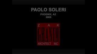 Interviews by Zak Ghanim with Paolo Soleri (Audio Only)