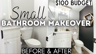 SMALL BATHROOM MAKEOVER ON A BUDGET | DIY BATHROOM MAKEOVER 2021 | *HUGE* BATHROOM TRANSFORMATION