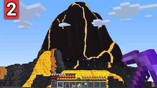 I Built A Volcano Biome In Minecraft