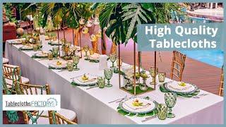 High Quality Tablecloths | Polyester Tablecloths | Tableclothsfactory.com