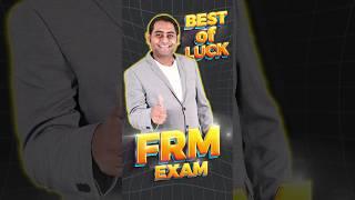 Best of Luck to FRM Students | Rock the exam | Ganesh Nayak | Fintelligents