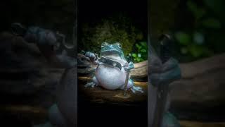 Samurai frog spotted. #memes #shorts #funny