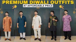 PREMIUM DIWALI OUTFITS AT AFFORDABLE PRICE 2024 | STYLISH DIWALI LOOKS IN BUDGET | Yash Kadam