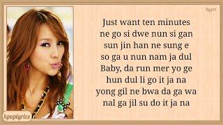 Lee Hyori 10 Minutes Easy Lyrics